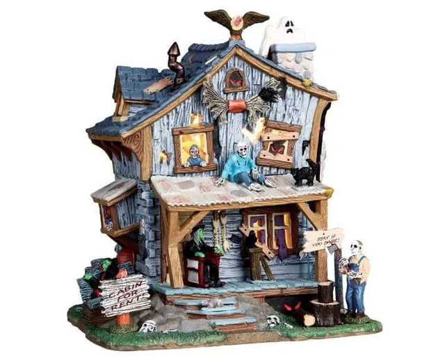 lemax-haunted-cabin-cabane-hant-e-spooky-town image 1