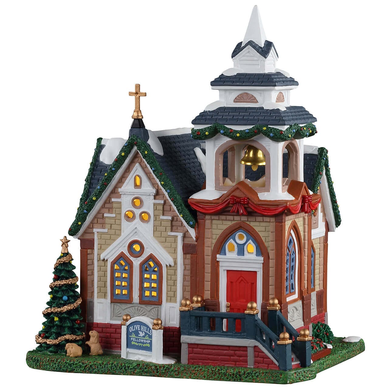 lemax-olive-hills-fellowship-glise-miniature-lumineuse image 4