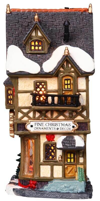 lemax-jenny-s-coffee-shop-ice-cream-parlor-boutique-miniature-lumineuse image 2