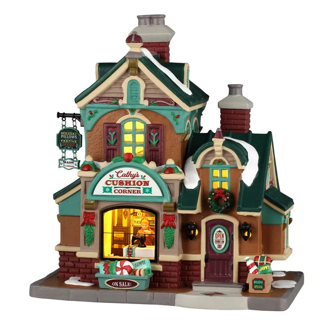 lemax-caddington-cathy-s-cushion-corner-boutique-miniature-de-no-l image 1