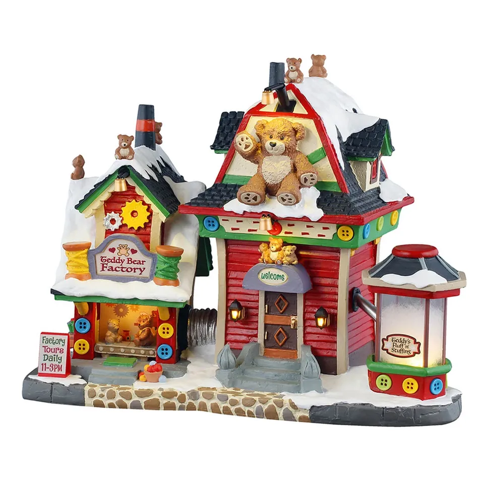 lemax-teddy-bear-factory-fabrique-lumineuse-caddington image 1