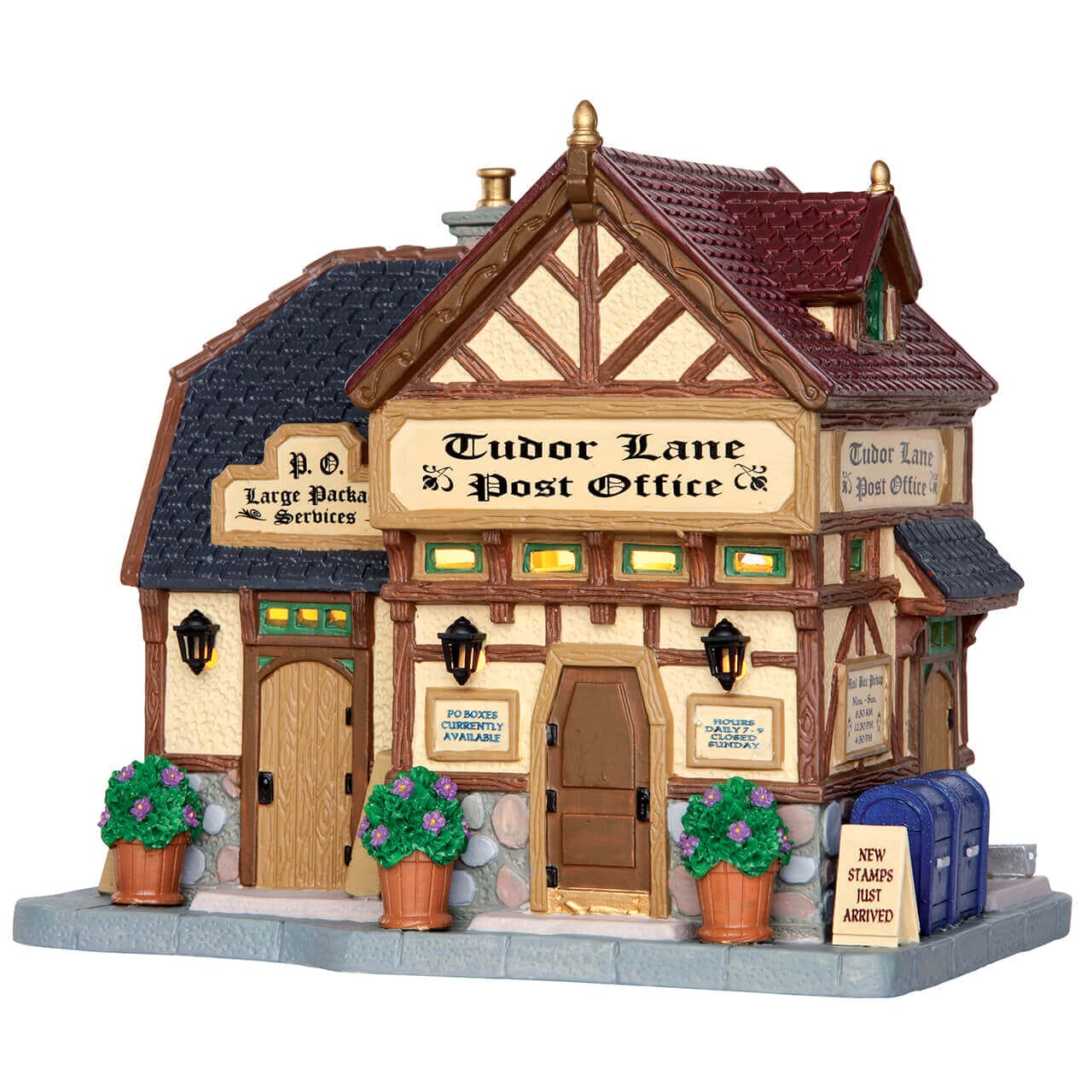 lemax-tudor-lane-post-office-bureau-de-poste-anglais-miniature image 1