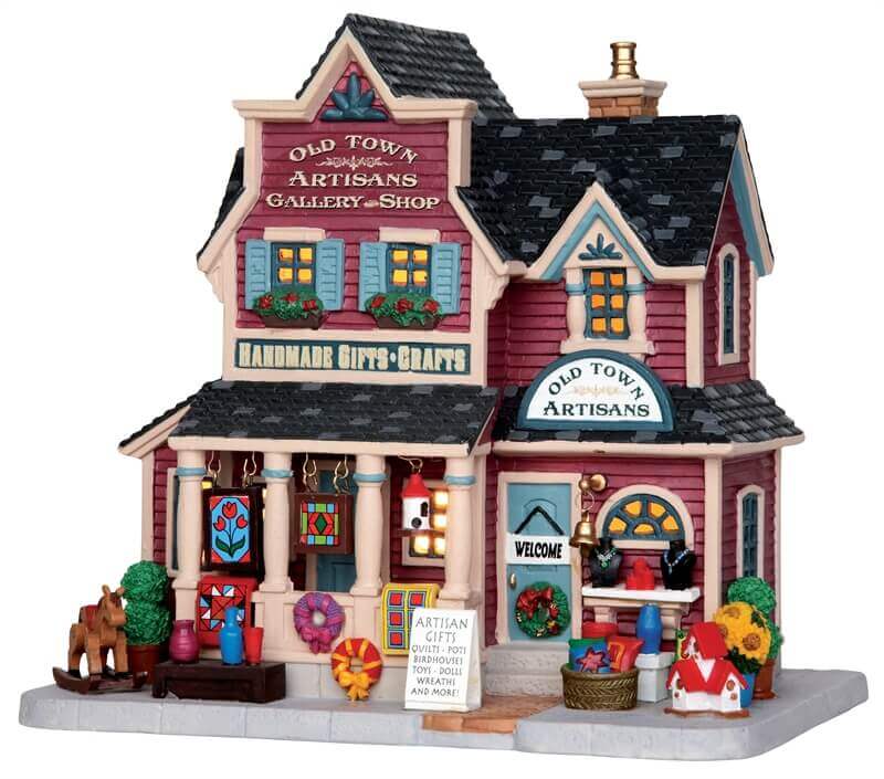 lemax-old-town-artisans-gallery-and-shop-maison-miniature image 1