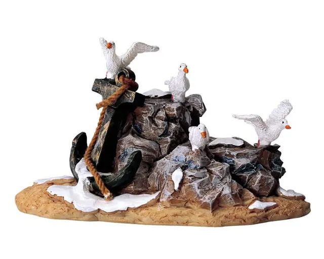lemax-gull-landing-maison-de-village-de-no-l-miniature image 1
