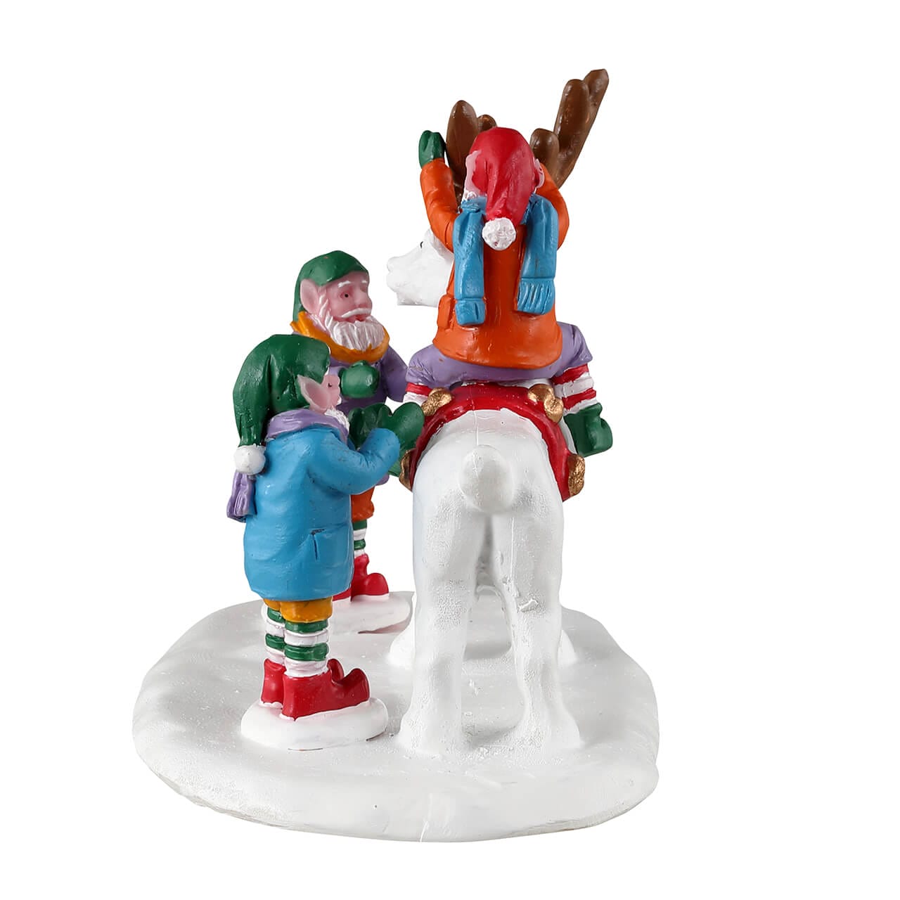 lemax-reindeer-snowman-figurine-elfes-et-bonhomme-de-neige-renne-santa-s-wonderl image 3