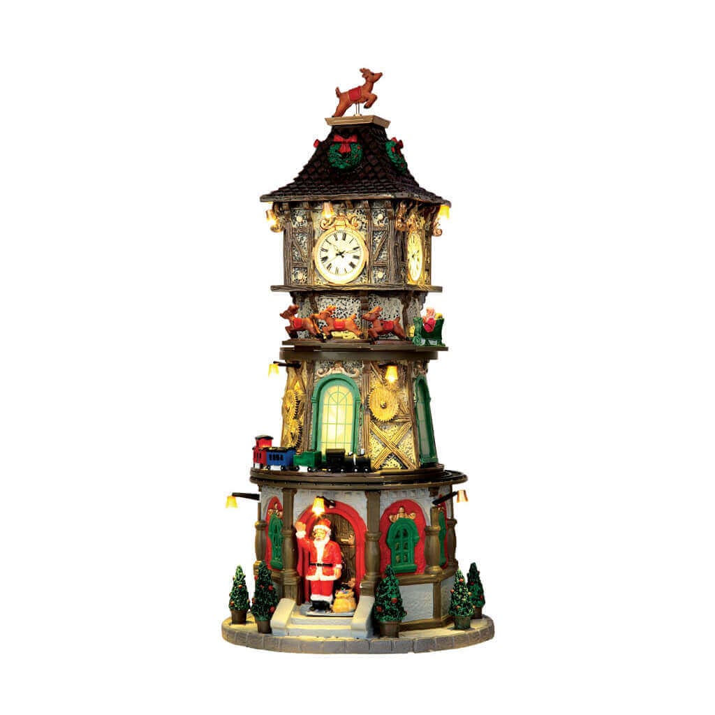 lemax-christmas-clock-tower-tour-horloge-anim-e-de-no-l image 1