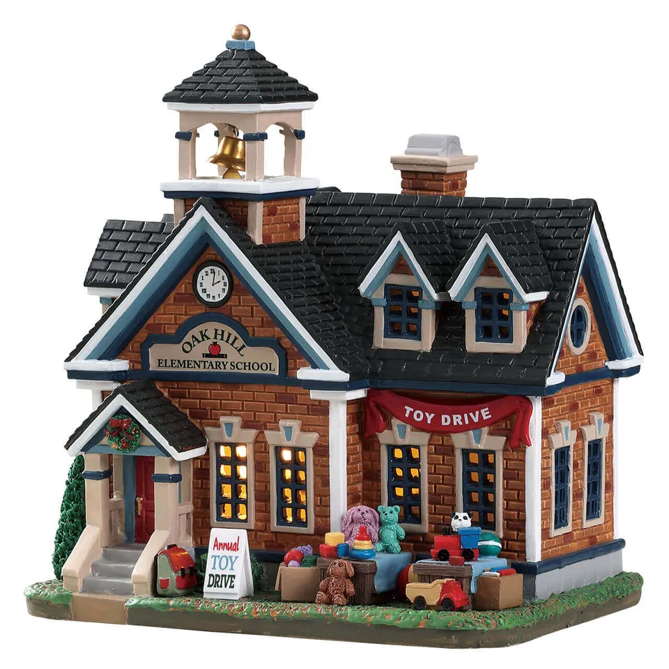 lemax-oak-hill-school-maison-lumineuse-village-de-no-l image 1