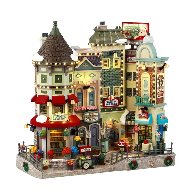 lemax-jingle-bell-bazaar-b-timent-miniature-lumineux-caddington-village image 1