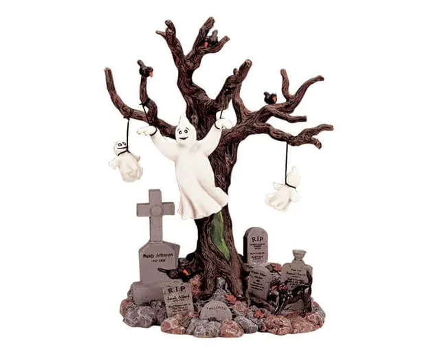 lemax-lighted-tree-graveyard-ghost-fant-me-lumineux-de-cimeti-re image 1