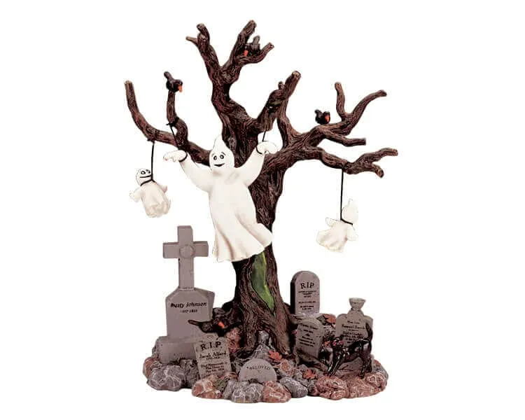 lemax-lighted-tree-graveyard-ghost-fant-me-lumineux-de-cimeti-re image 1