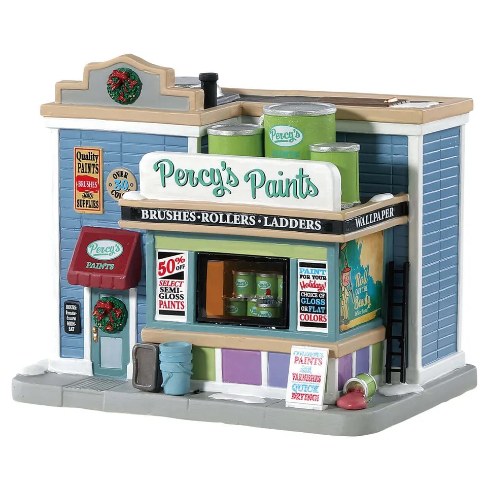 lemax-percy-s-paints-boutique-miniature-lumineuse-village-de-no-l image 1