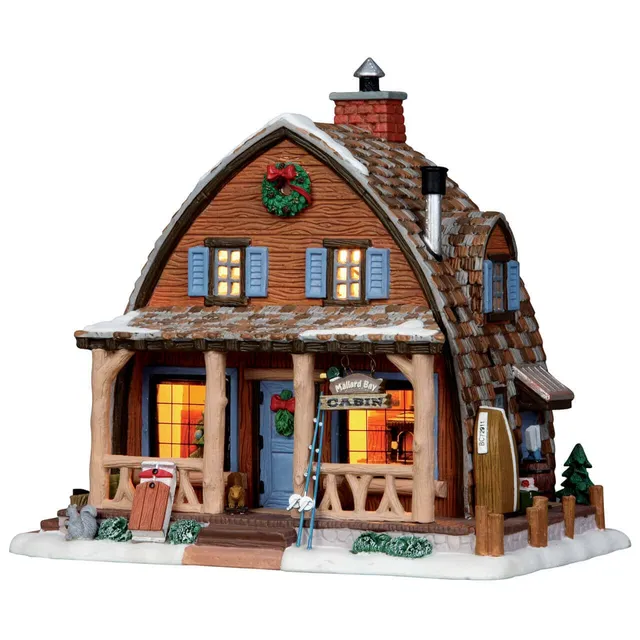 lemax-mallard-bay-cabin-cabane-miniature-village-de-no-l image 1