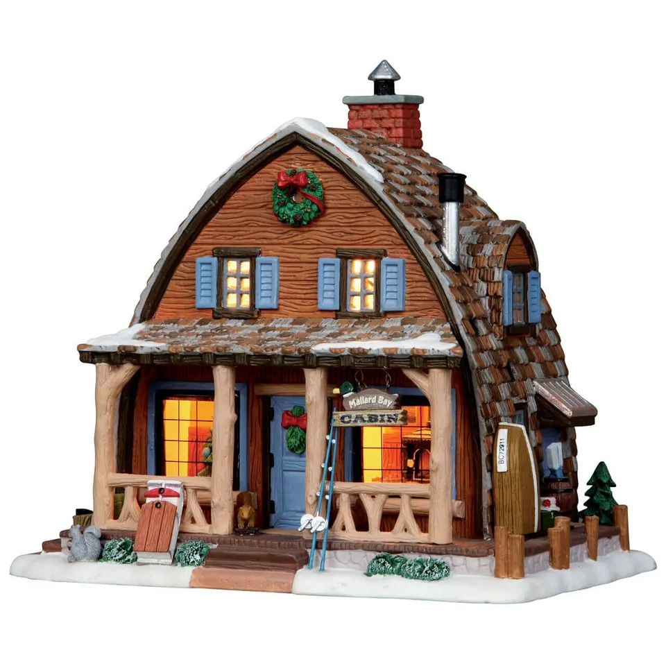 lemax-mallard-bay-cabin-cabane-miniature-village-de-no-l image 1
