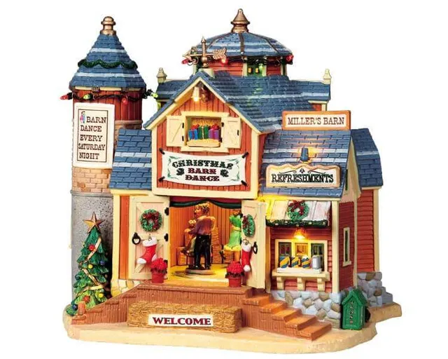 lemax-christmas-barn-dance-grange-lumineuse-anim-e image 1
