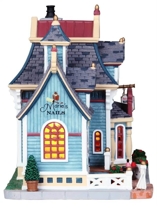 lemax-marie-s-nail-salon-boutique-miniature-lumineuse image 2