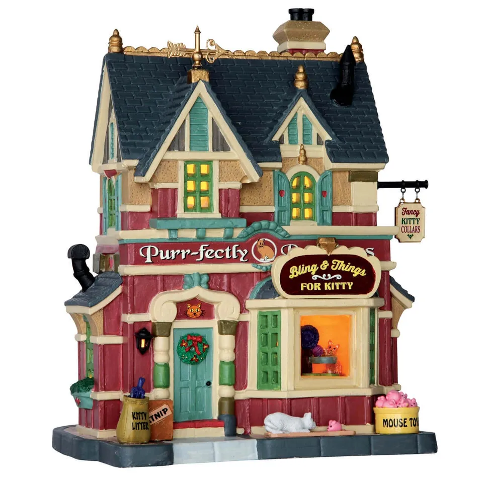 lemax-purr-fectly-precious-figurine-chats-pour-village-de-no-l image 1
