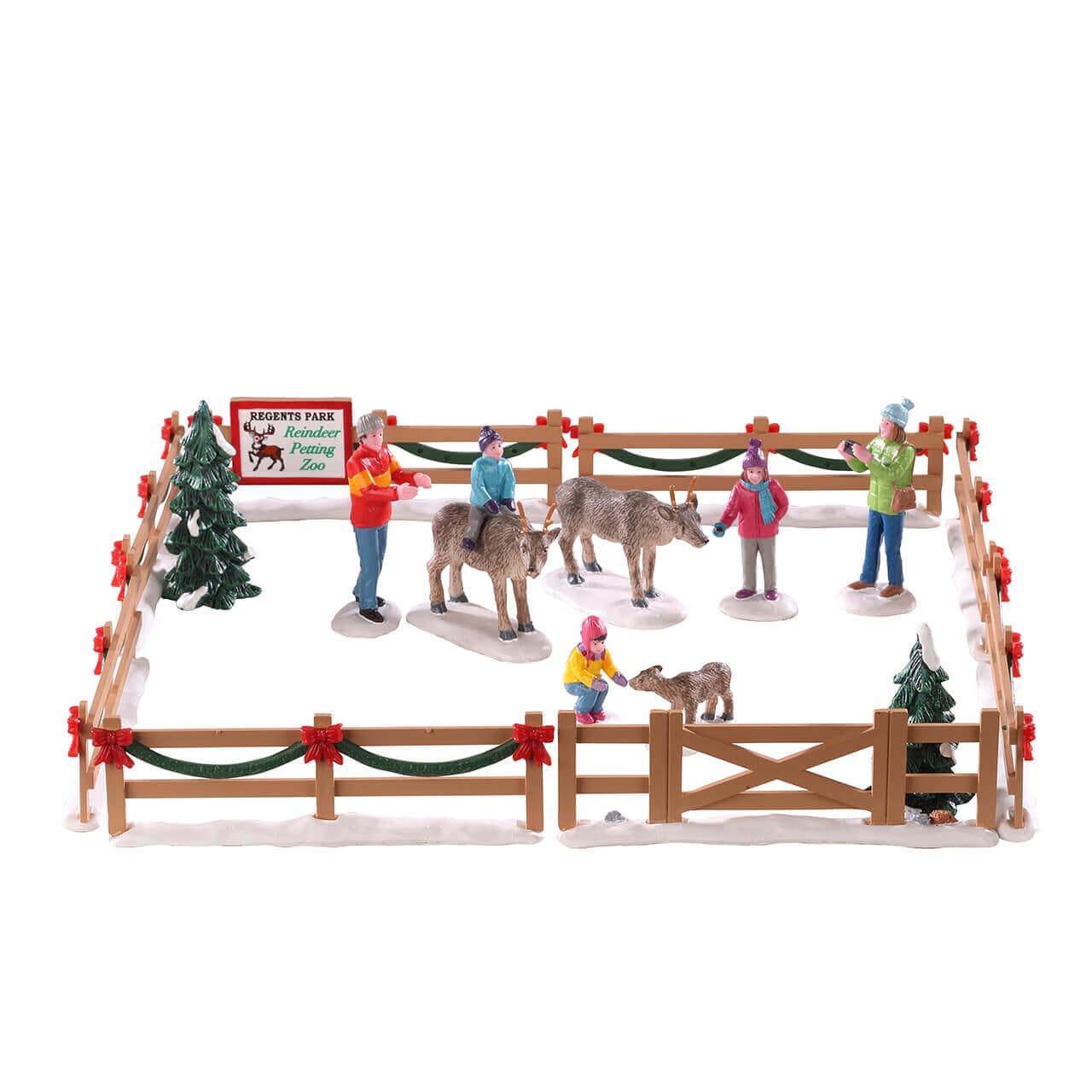lemax-reindeer-petting-zoo-figurine-parc-rennes-vail-village image 5