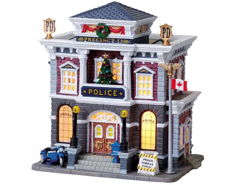 lemax-police-precinct-13-commissariat-miniature-pour-village image 1