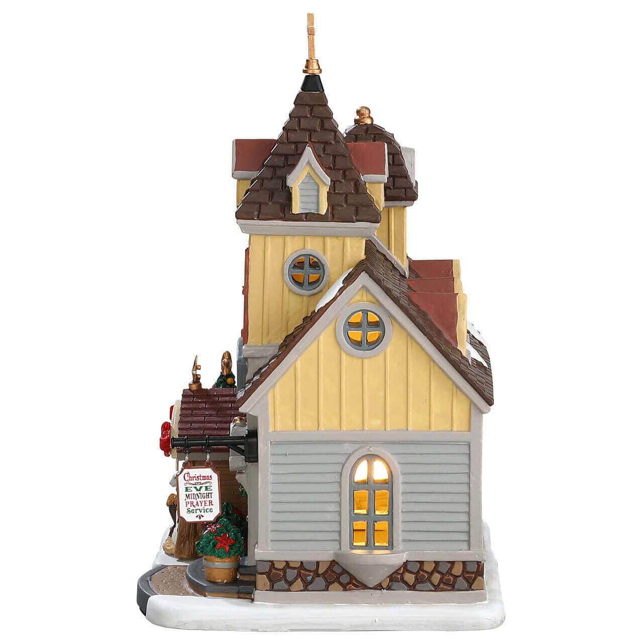 lemax-holy-night-chapel-glise-miniature-lumineuse-village-de-no-l image 2