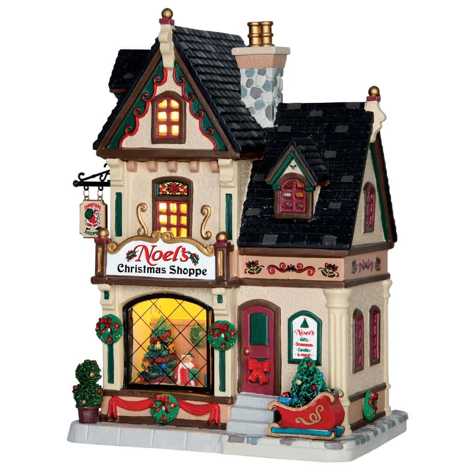 lemax-noel-s-christmas-shoppe-boutique-miniature-lumineuse image 1