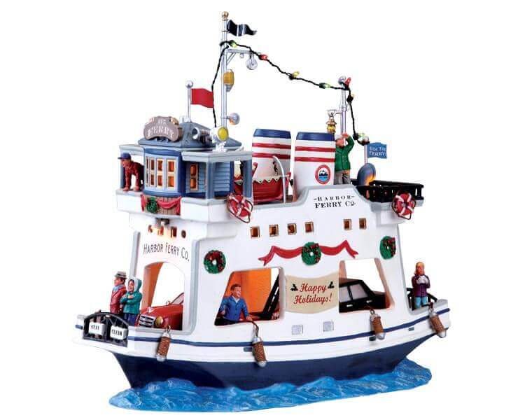 lemax-harbor-ferry-co-ferry-miniature-lumineux-village-de-no-l image 1