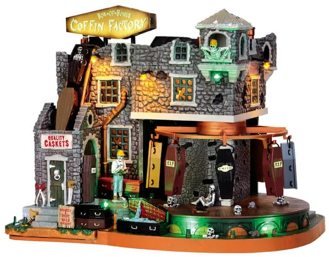lemax-box-of-bones-coffin-factory-usine-cercueils-anim-e image 1