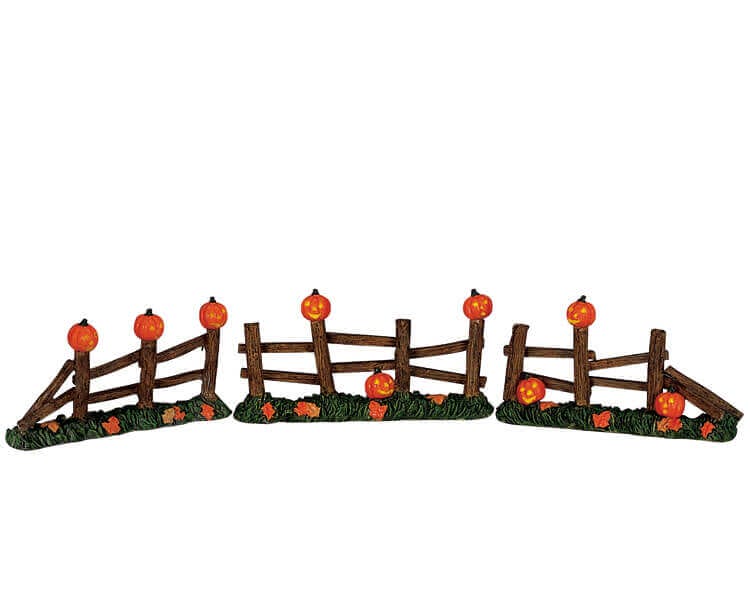 lemax-pumpkin-fence-cl-ture-citrouilles-spooky-town image 1