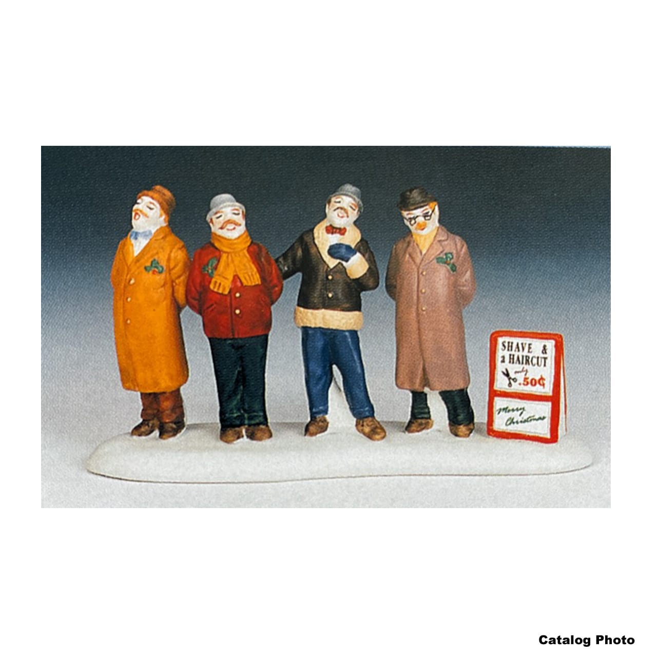 lemax-the-barber-shop-quartet-figurine-quatuor image 1