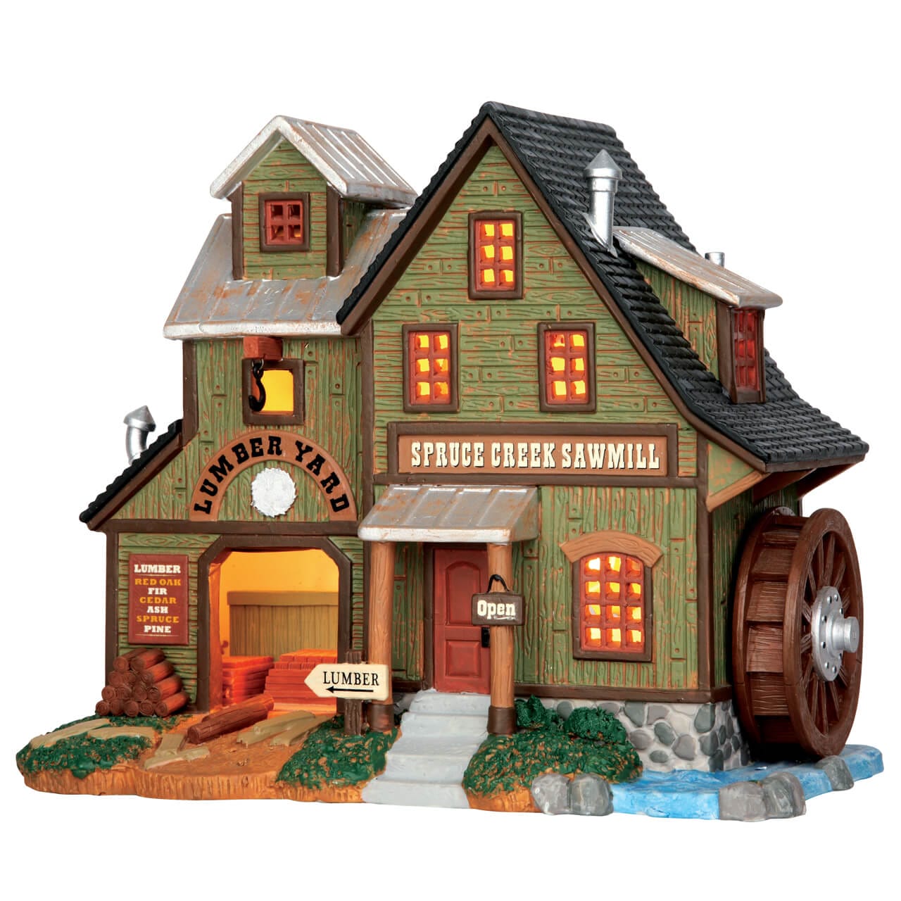 lemax-spruce-creek-sawmill-scierie-lumineuse-village-no-l image 4