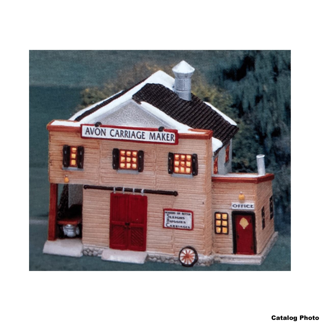 lemax-avon-carriage-maker-atelier-miniature-lumineux-de-village image 2