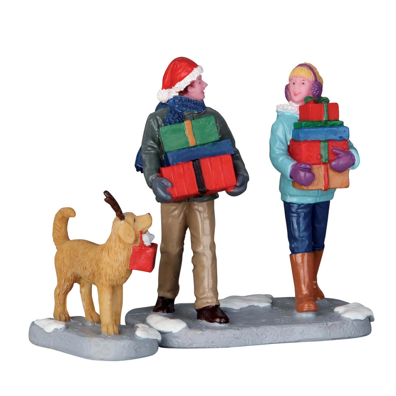 lemax-christmas-party-set-de-2-figurines-miniatures-de-no-l image 1