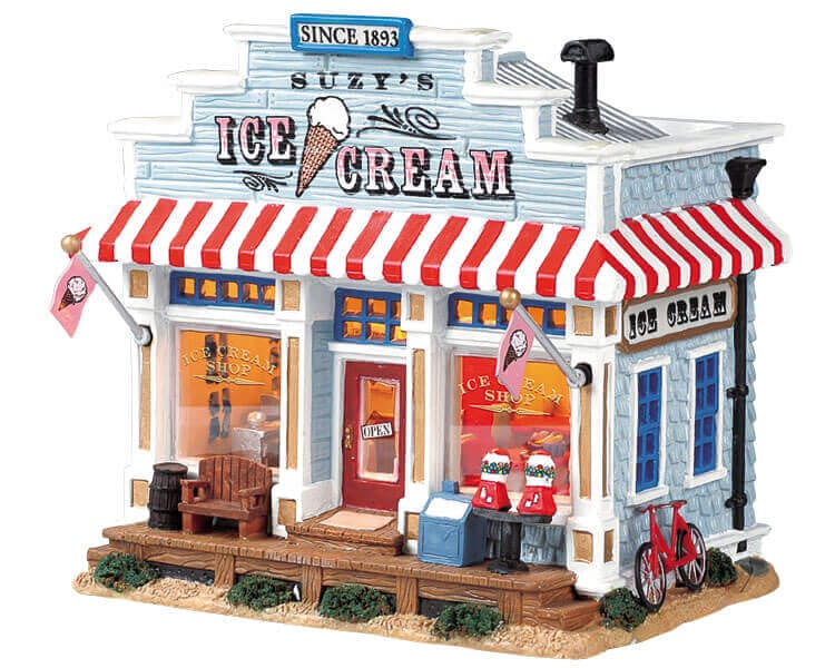 lemax-suzy-s-ice-cream-shop-boutique-glacier-lumineuse image 1