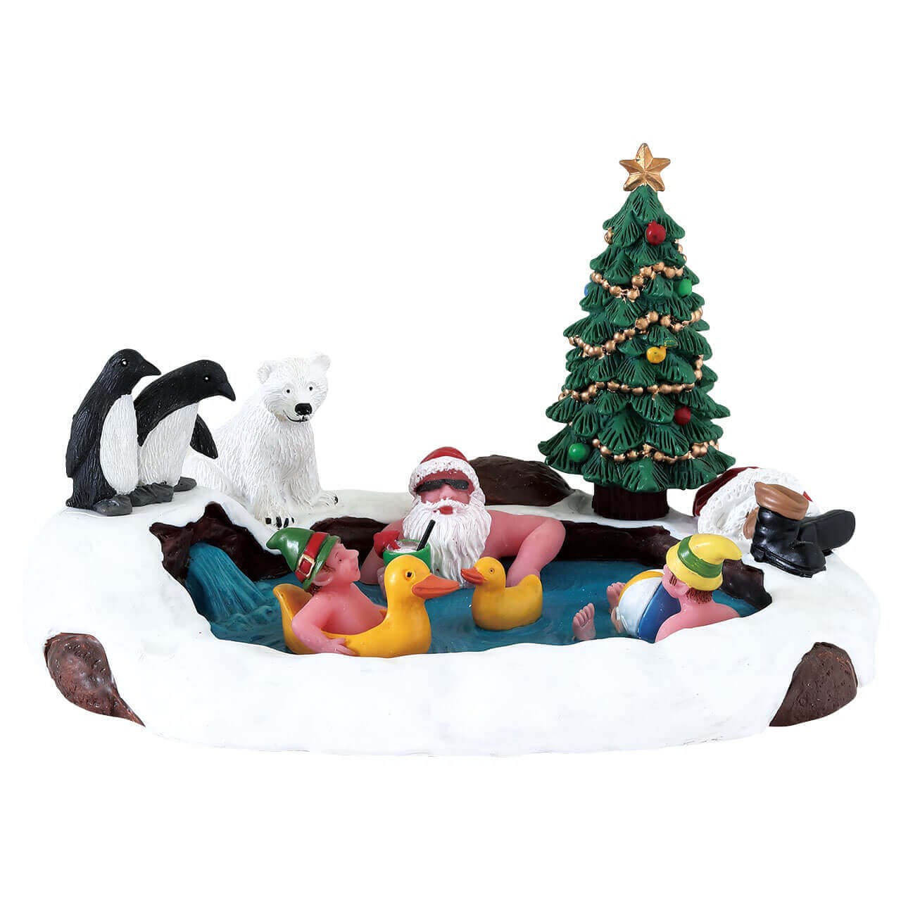 lemax-north-pole-hot-springs-b-timent-santa-s-wonderland-village-miniature image 1