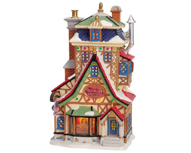 lemax-winter-wonderland-bakery-boulangerie-miniature-lumineuse image 1