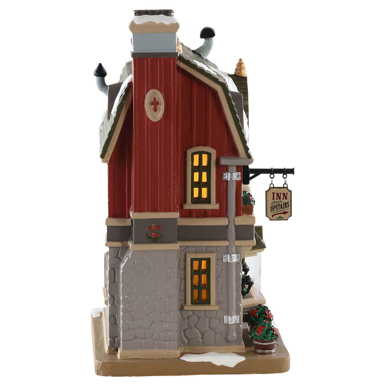 lemax-harvest-tavern-and-inn-maison-miniature-lumineuse-village-de-no-l image 3