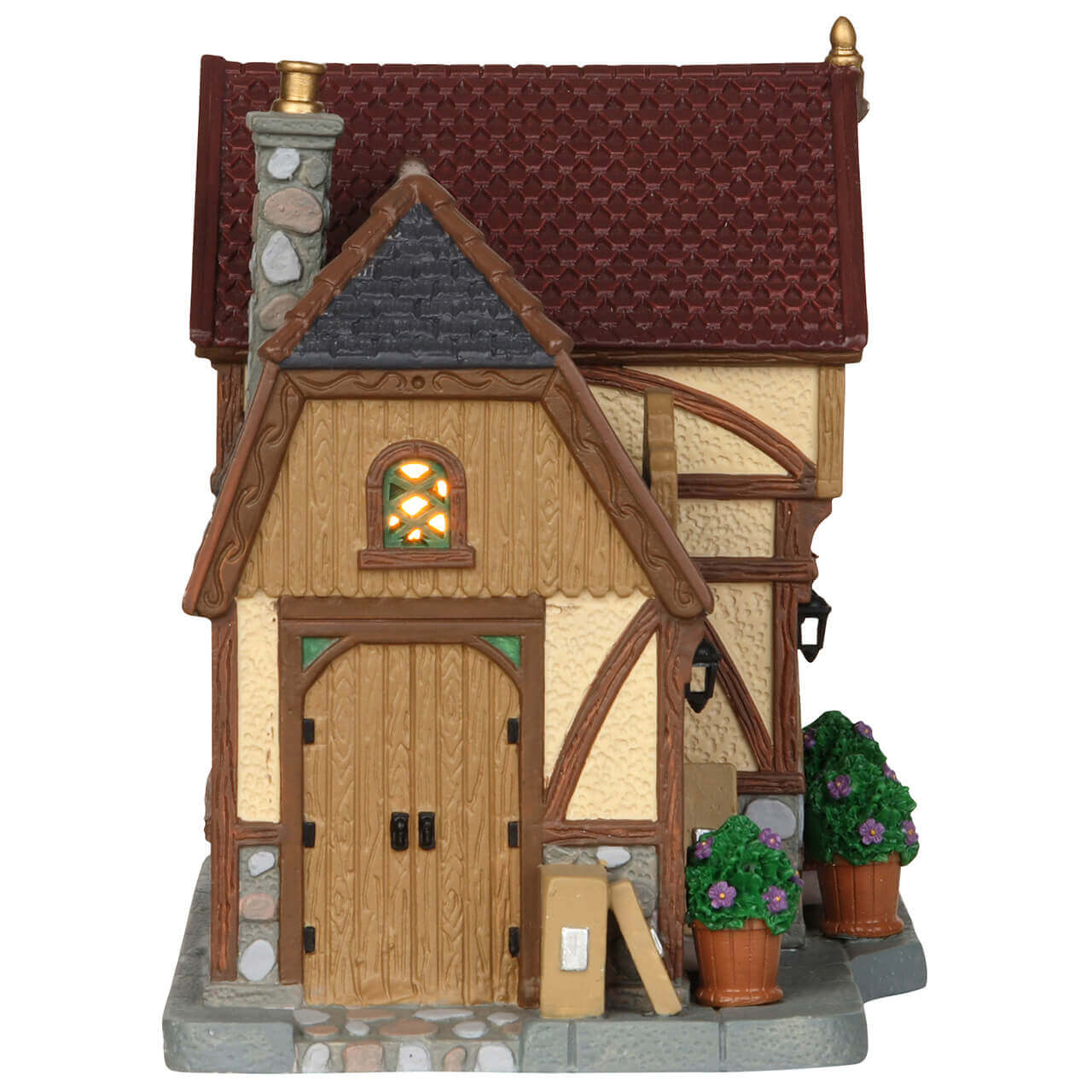lemax-tudor-lane-post-office-bureau-de-poste-anglais-miniature image 2