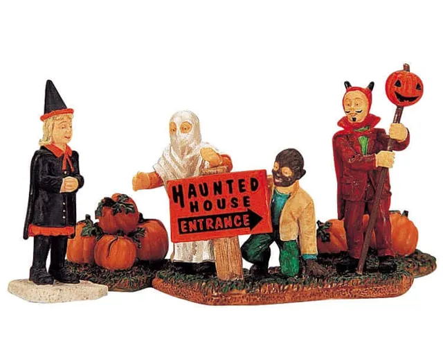 lemax-haunted-house-visitors-figurine-spooky-town image 1