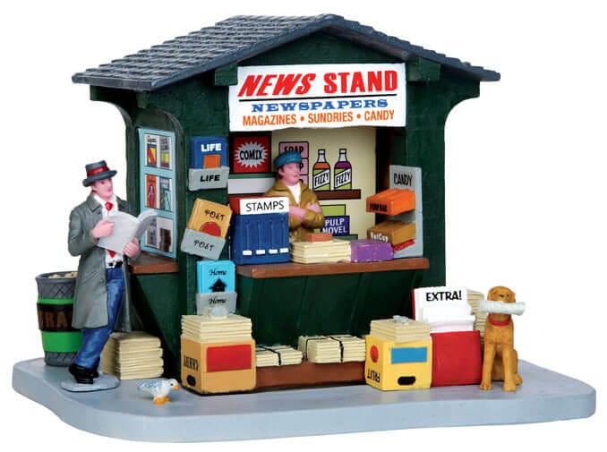 lemax-1950-s-news-stand-kiosque-journaux-village-no-l image 1