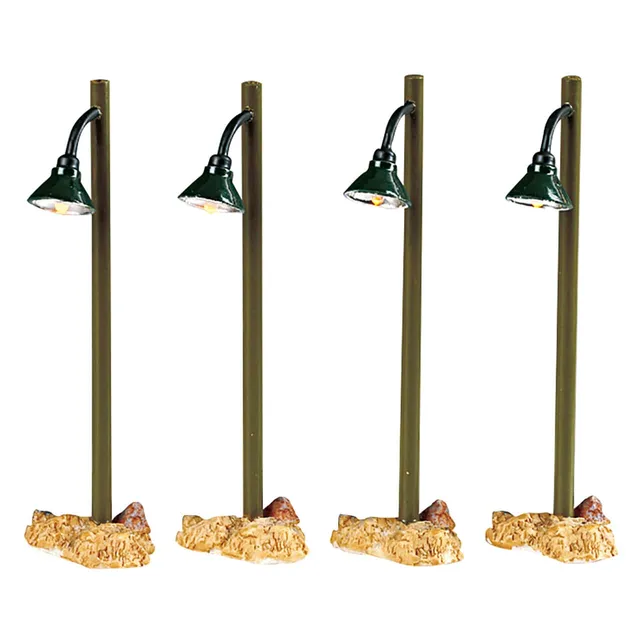 lemax-rustic-street-lamp-lot-de-4-r-verb-res-miniatures image 1
