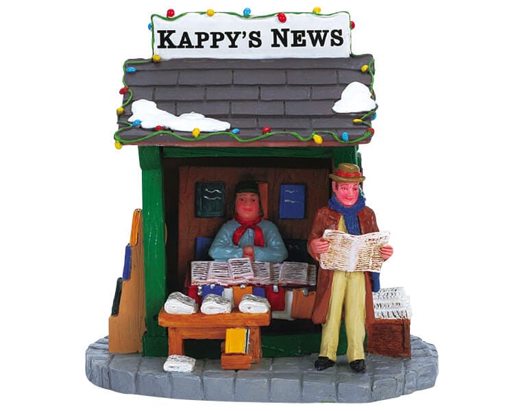 lemax-kappy-s-newsstand-kiosque-journaux-miniature-lumineux image 2