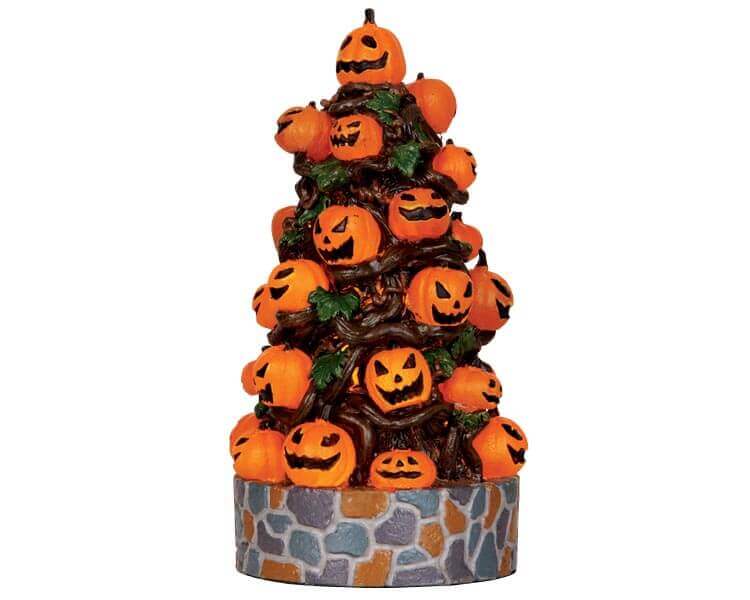 lemax-lighted-pumpkin-tree-arbre-aux-citrouilles-lumineux-spooky-town image 1