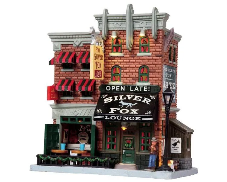 lemax-the-silver-fox-jazz-club-b-timent-de-village-miniature-lumineux image 1