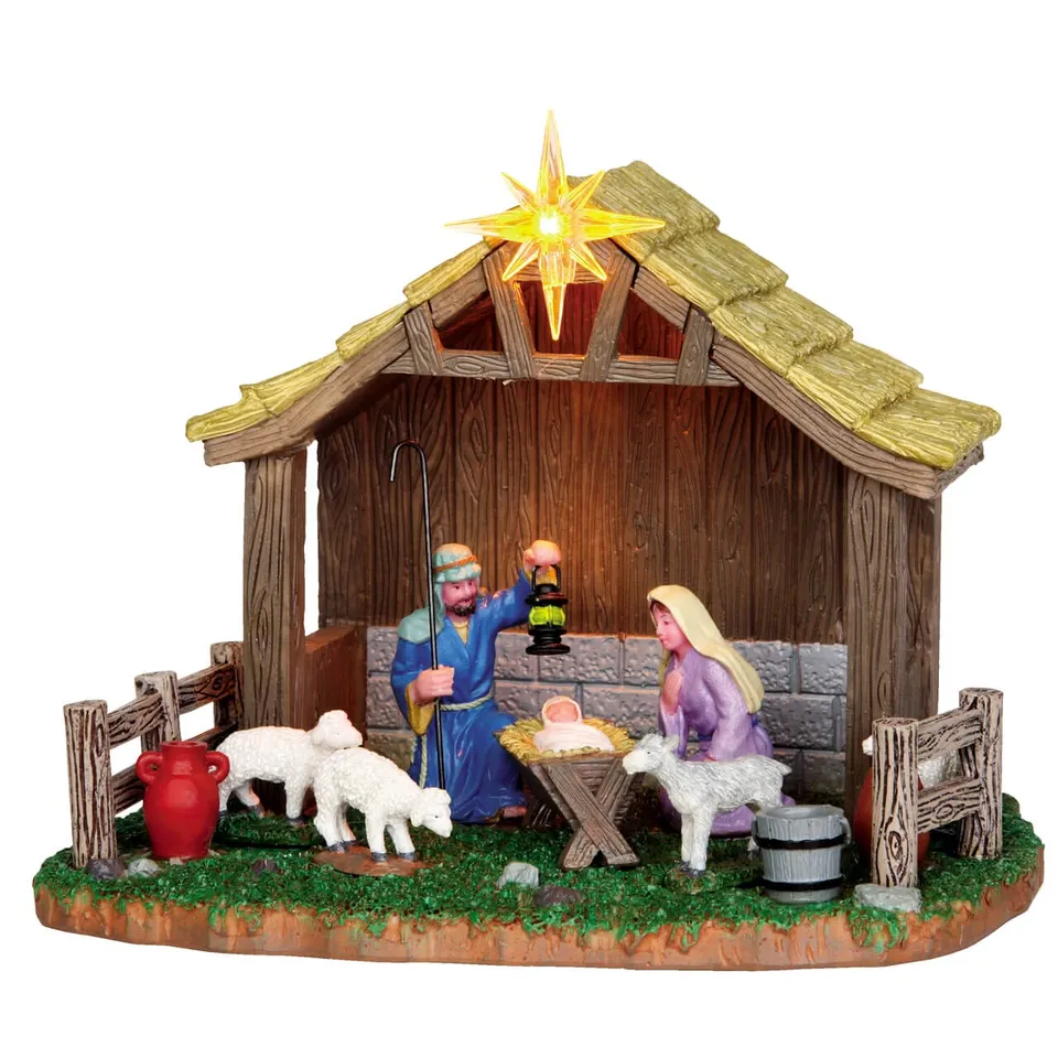 lemax-nativity-scene-cr-che-de-no-l-miniature-pour-village image 1
