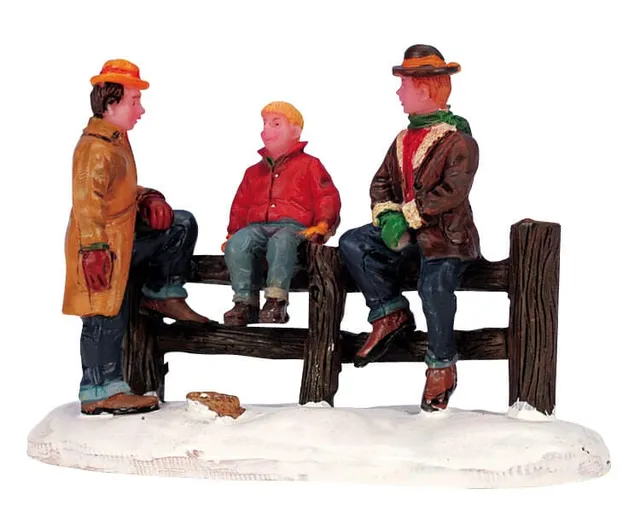 lemax-hangin-around-figurine-village-miniature image 1