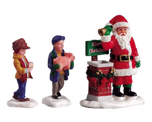 lemax-donation-santa-figurine-p-re-no-l-collecte-de-dons image 1