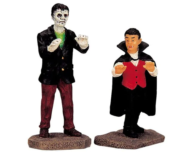 lemax-vampire-and-zombie-figurines-halloween-spooky-town image 1