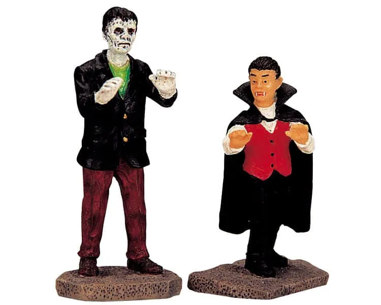 lemax-vampire-and-zombie-figurines-halloween-spooky-town image 1