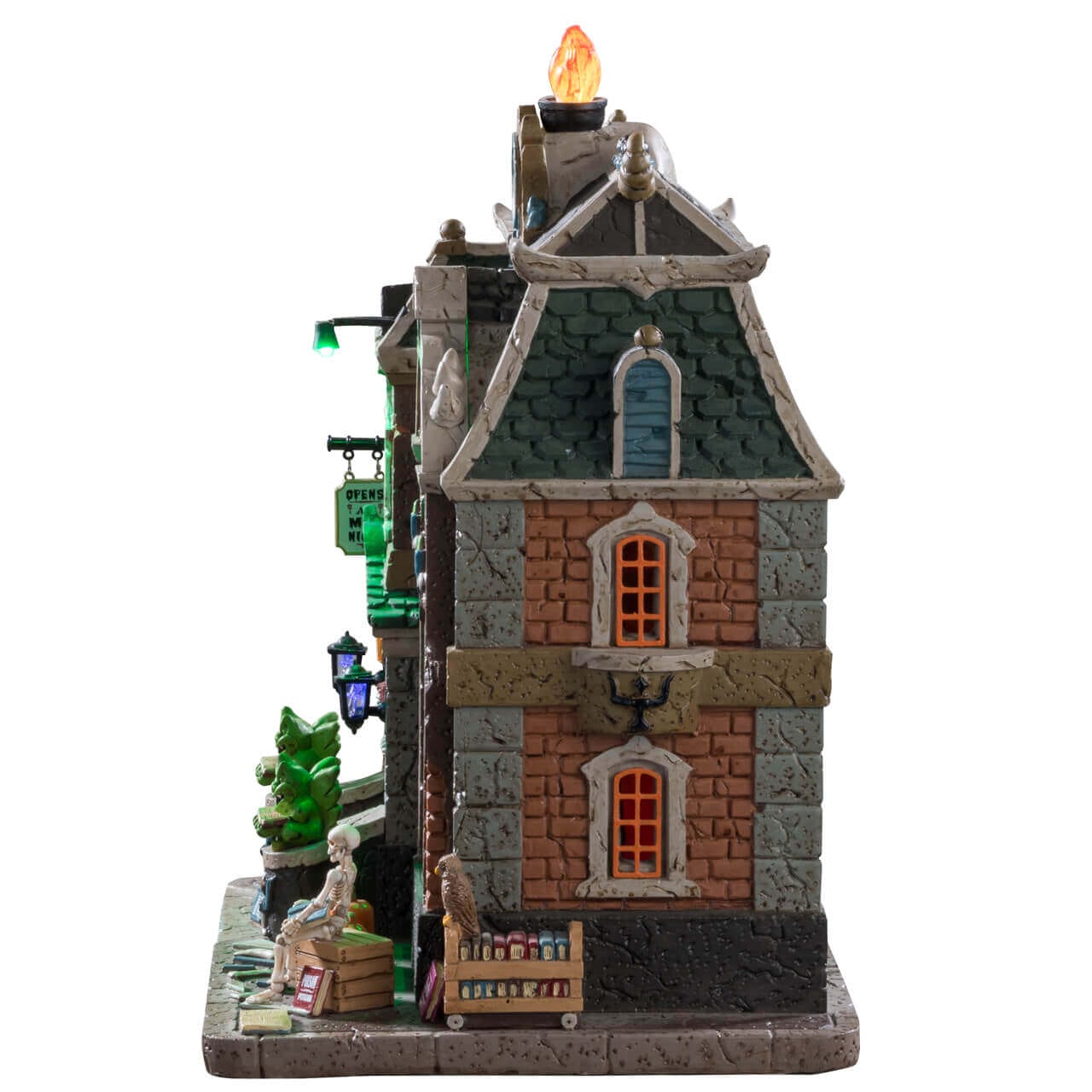 lemax-haunted-library-biblioth-que-hant-e-lumineuse image 2