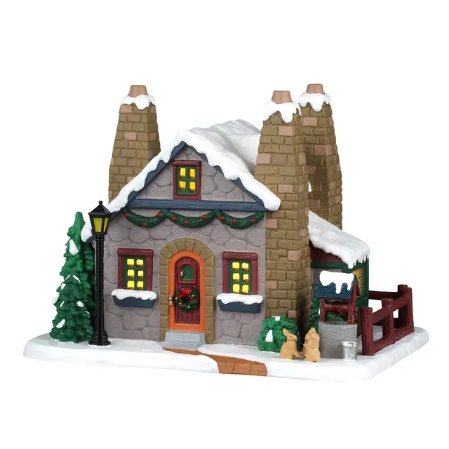 lemax-piney-grove-cottage-chalet-caddington-lumineux image 1