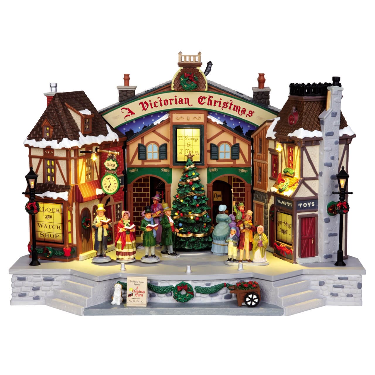 lemax-a-christmas-carol-play-th-tre-de-no-l-anim-lumineux image 1